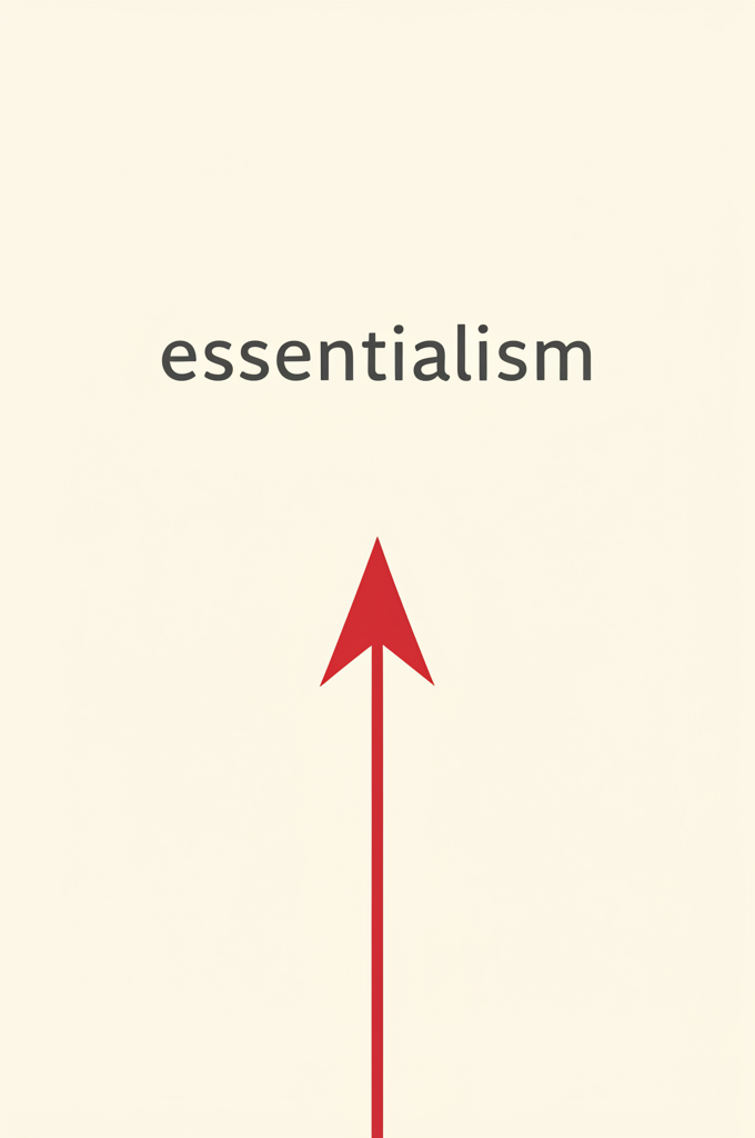 Capa do livro Essencialismo